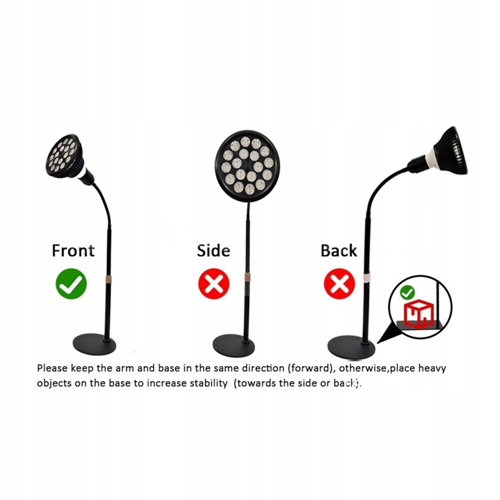Ta n ning Lamp with Eye Mask Versatile Adjustable Height 54W Ta n ning Medical device no