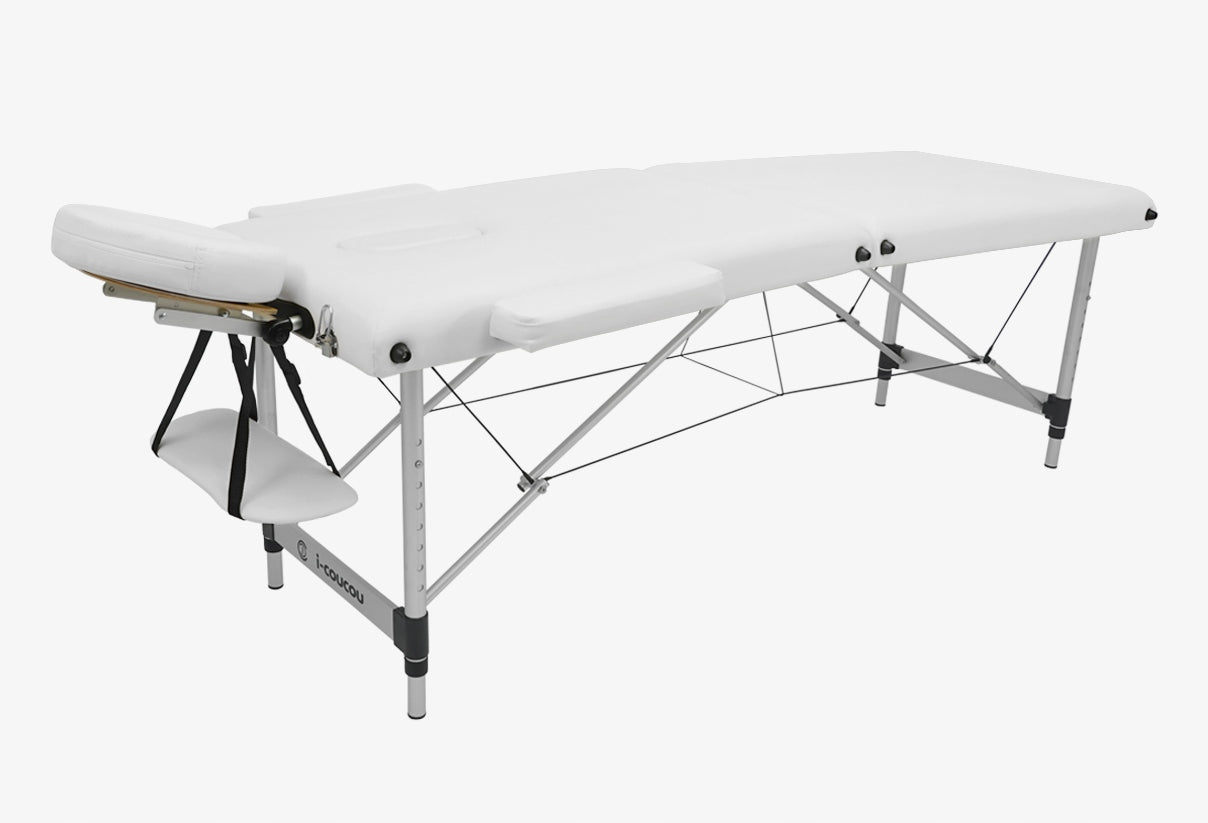 Table Massage Bed Cosmetic Aluminum Couch Folding 2-Segment Manufacturer code A2B