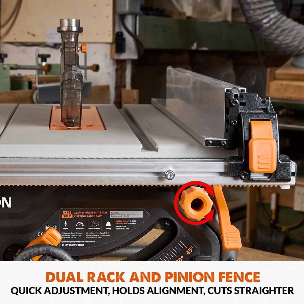 Table Saw Evolution R255TBL 1650W 255mm Brand Evolution