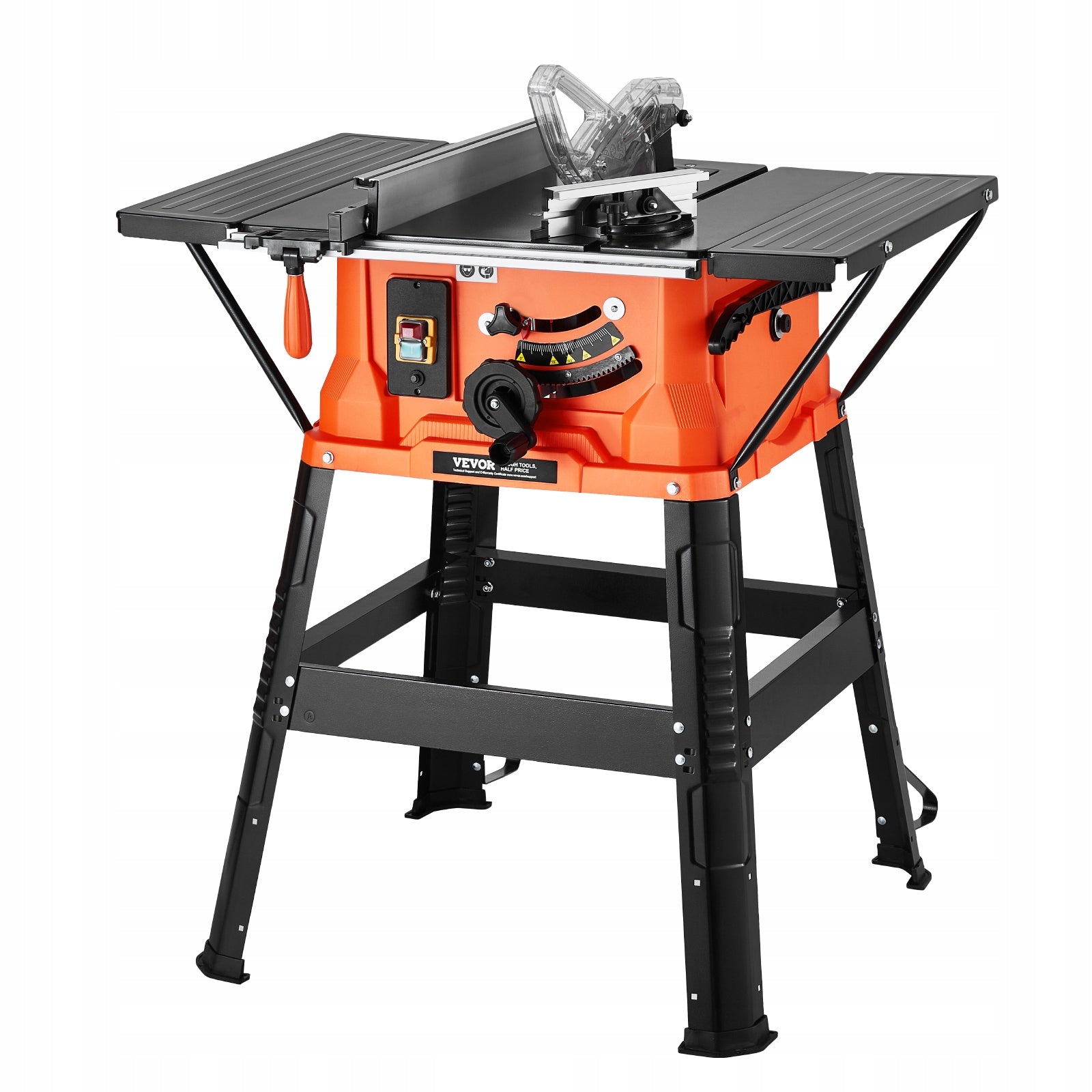 Table Saw with Stand 1800W 254MM Blade 4800RPM for DIY Woodworking Maximum power 1800 W