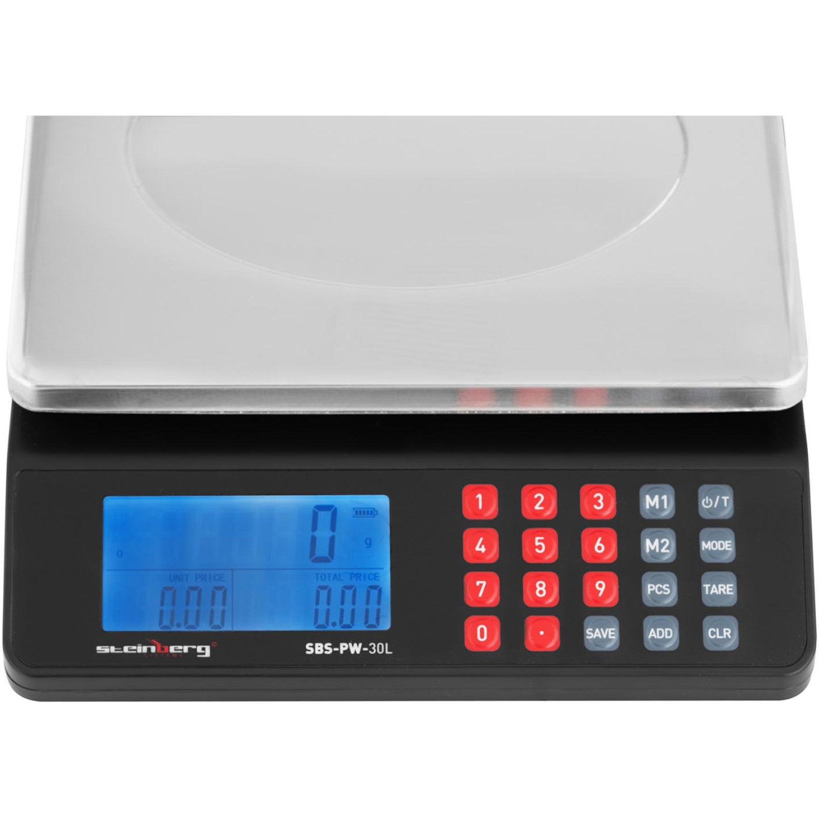 Table balance SBS-PW-30L 30 kg 1 g 215x175 mm inox lcd Manufacturer code 4908865696238