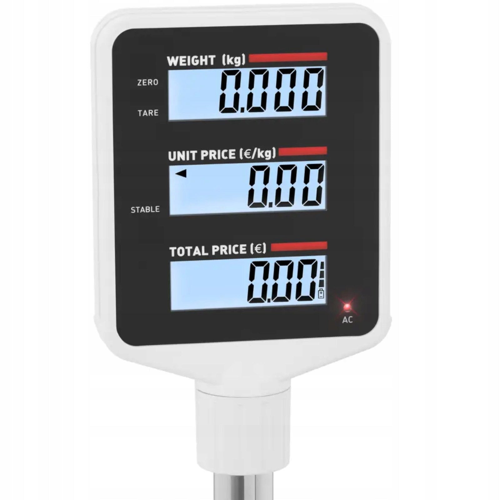 Table control scale 15 kg / 2 g lcd 210 x 310 mm power supply 6 V/4 Ah Manufacturer code 4905834481420