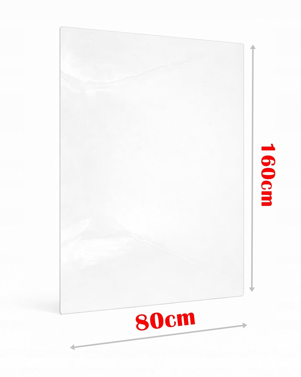 Table mat PROTECTIVE transparent pad 2mm SOFT GLASS 160x80cm Color transparent