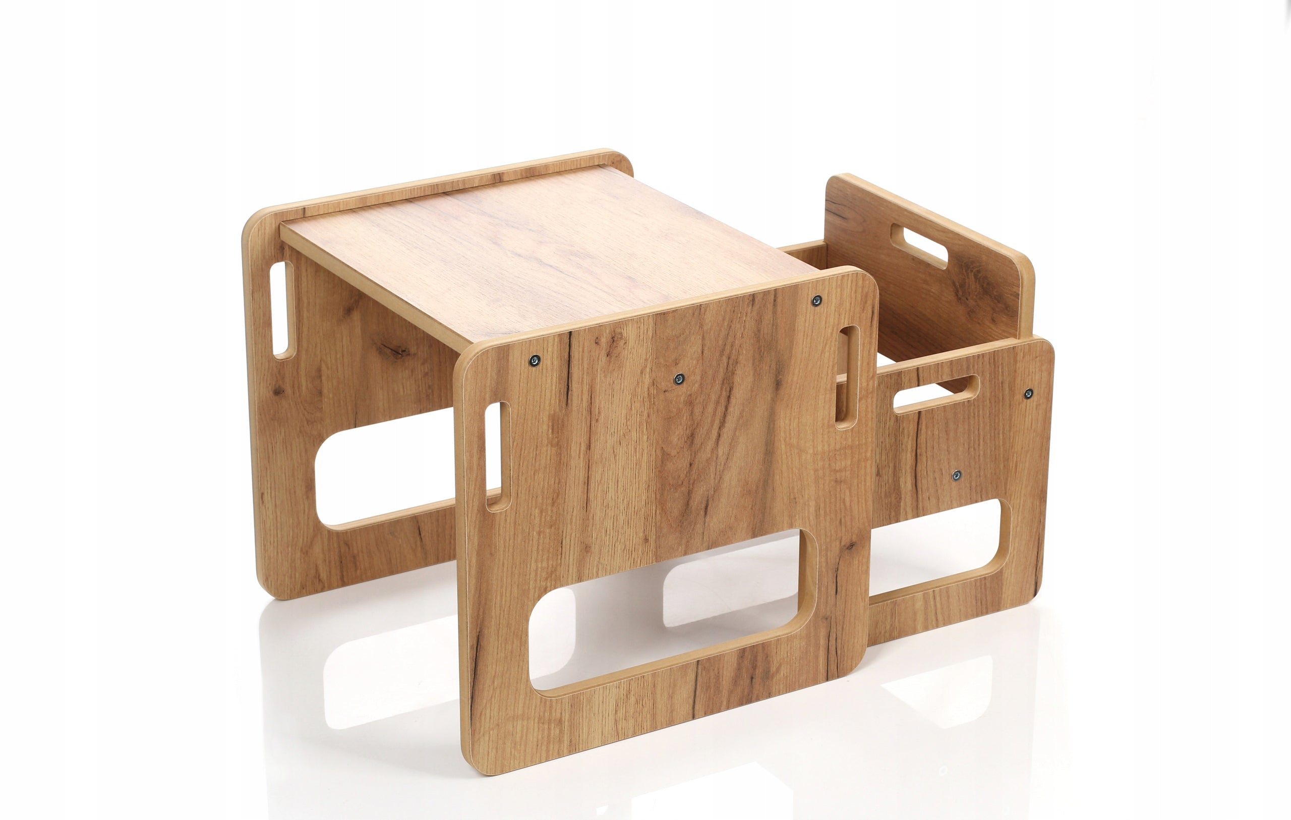 Table with high chair for children 1-3 years oak TB-330 Brand Kids Helper
