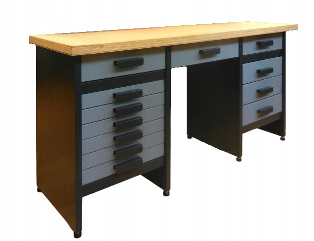 Table, workbench, locksmith's garage, tools, drawer COLORS