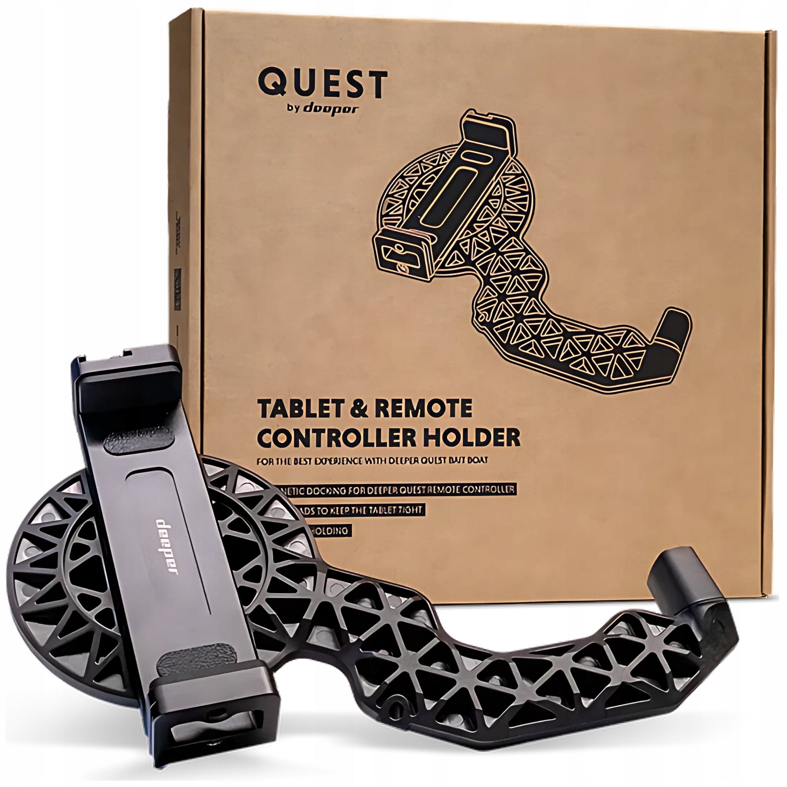 Tablet and Remote Control Holder for DEEPER SPARK and QUEST Bait-Boat
