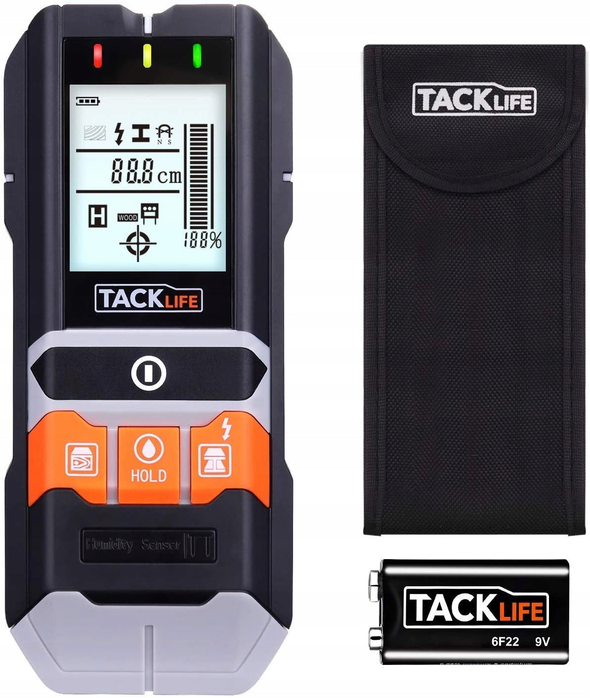 Tacklife DMS05 Wood Metal Wire Detector Humidity Meter