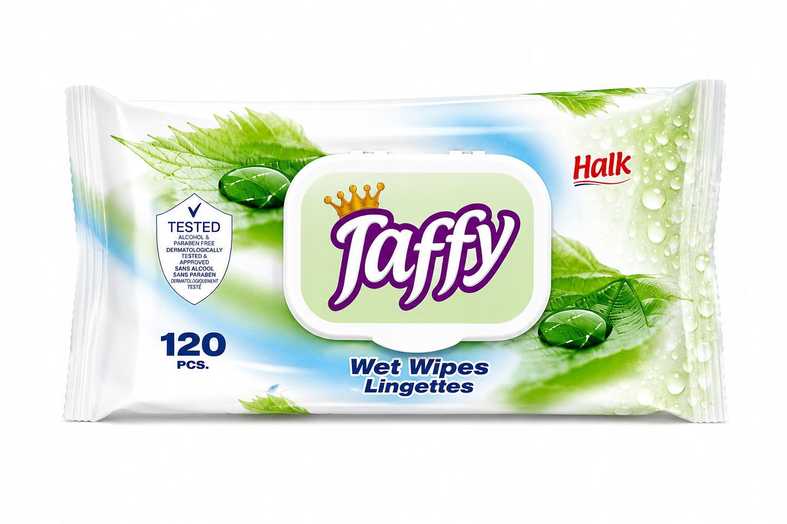 Taffy Wet Wipes 120 Pcs Dermatologically Tested