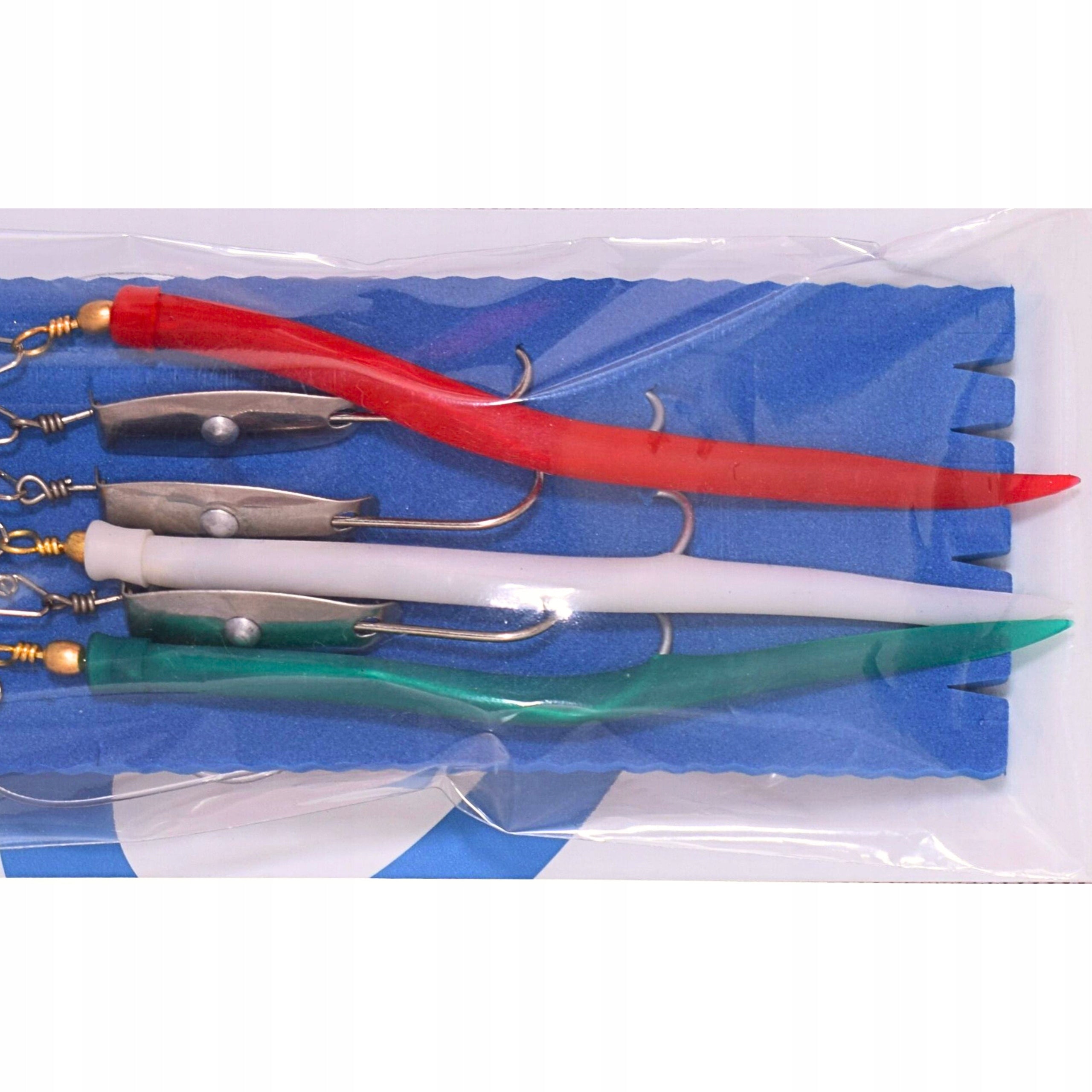 Tag Leader Rubber Bait for Mackerel Cod Norway 4/0 Set MIX Packaging status original