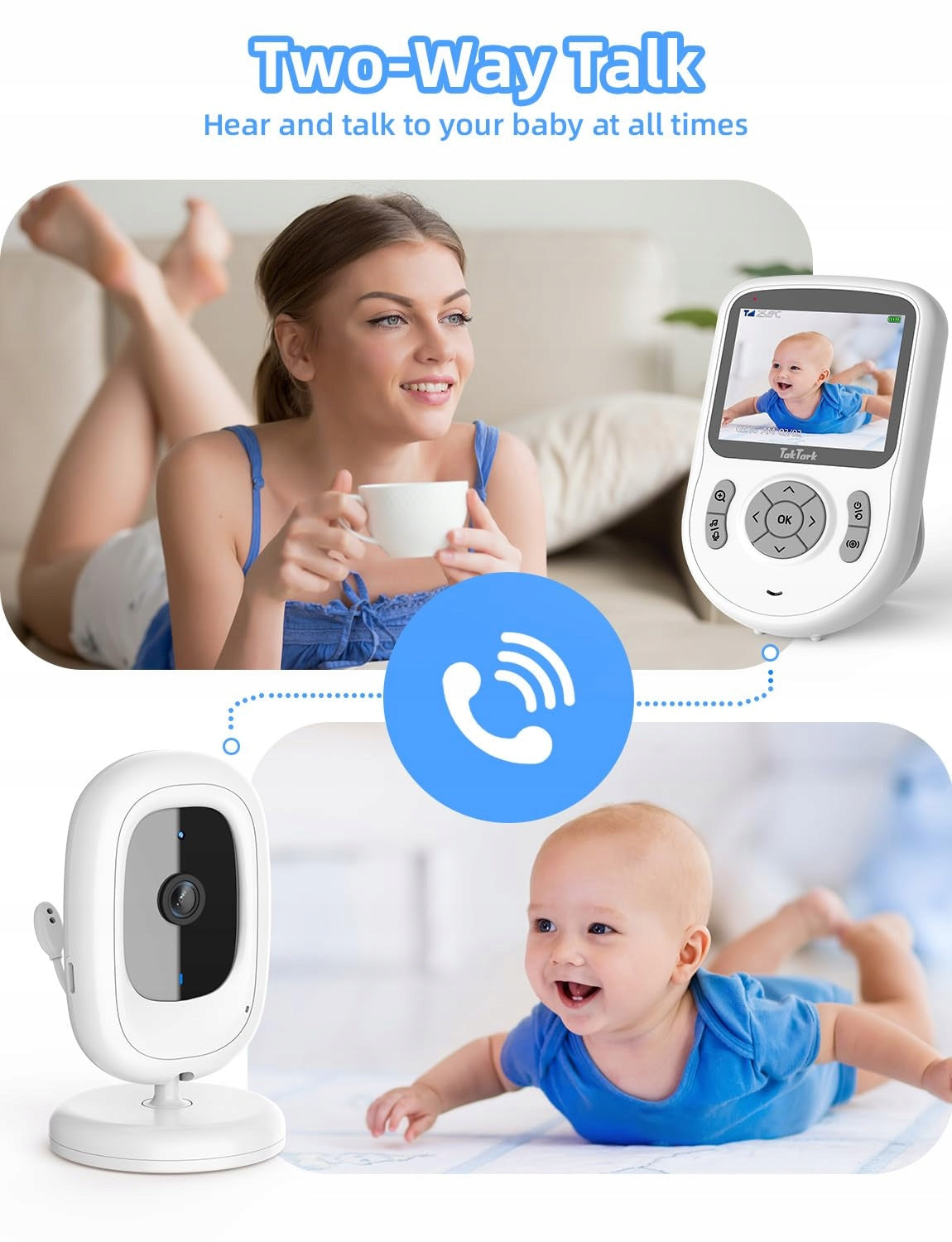 TakTark Baby Monitor Electronic Camera 2,8" 720p IPS Manufacturer code 089328