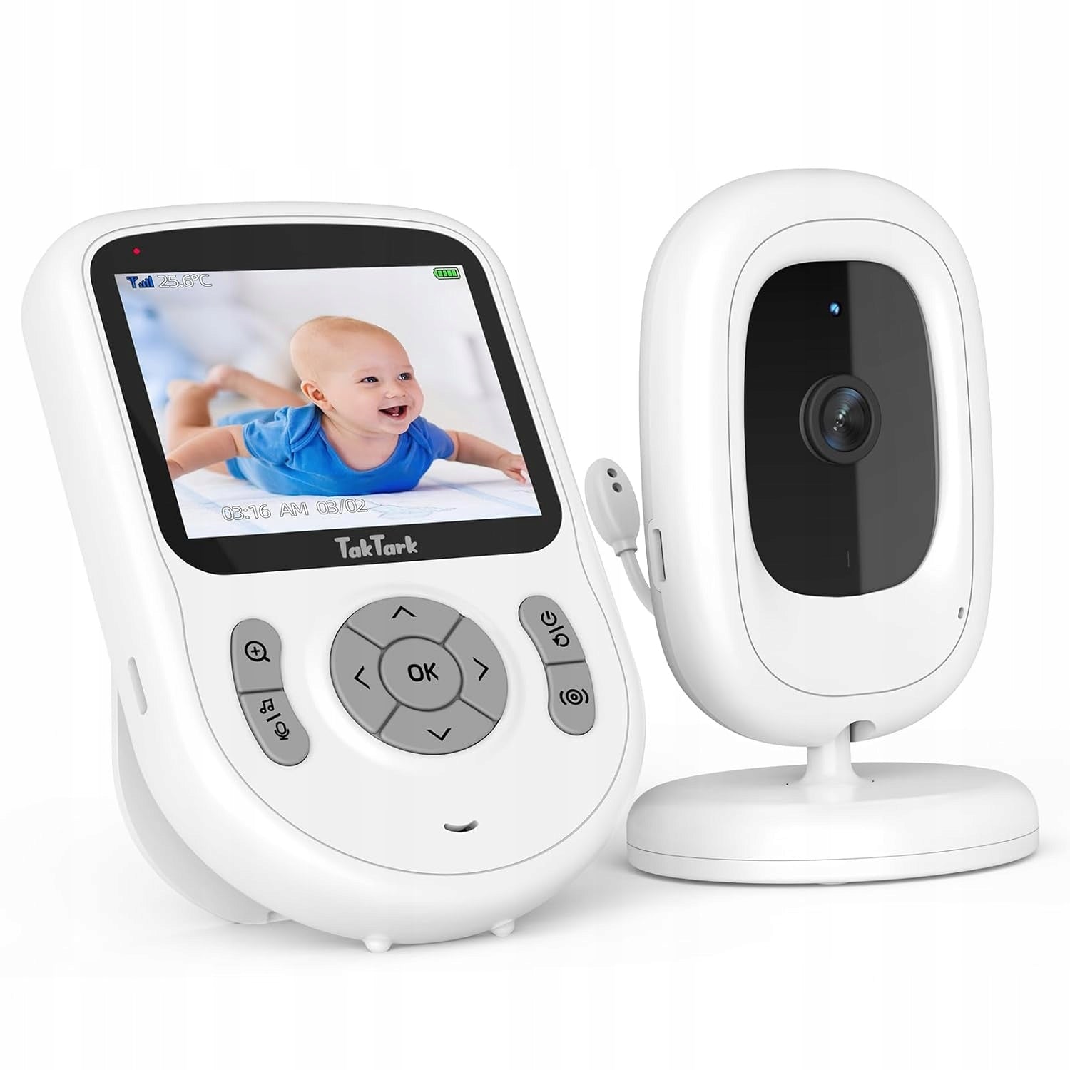 TakTark Baby Monitor Electronic Camera 2,8" 720p IPS
