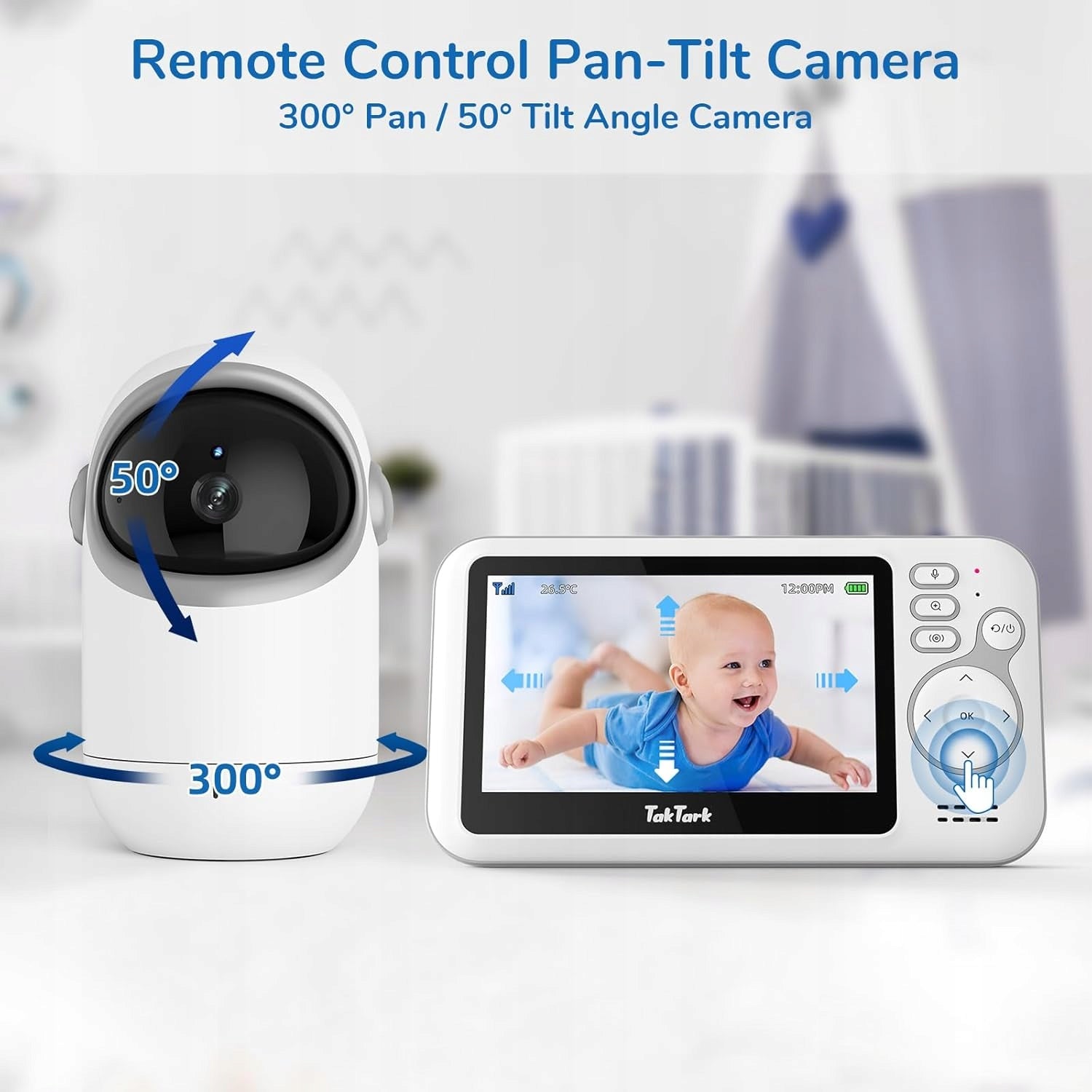 TakTark Babyphone Camera 4,3" Two-Way VOX Night Vision Brand no brand