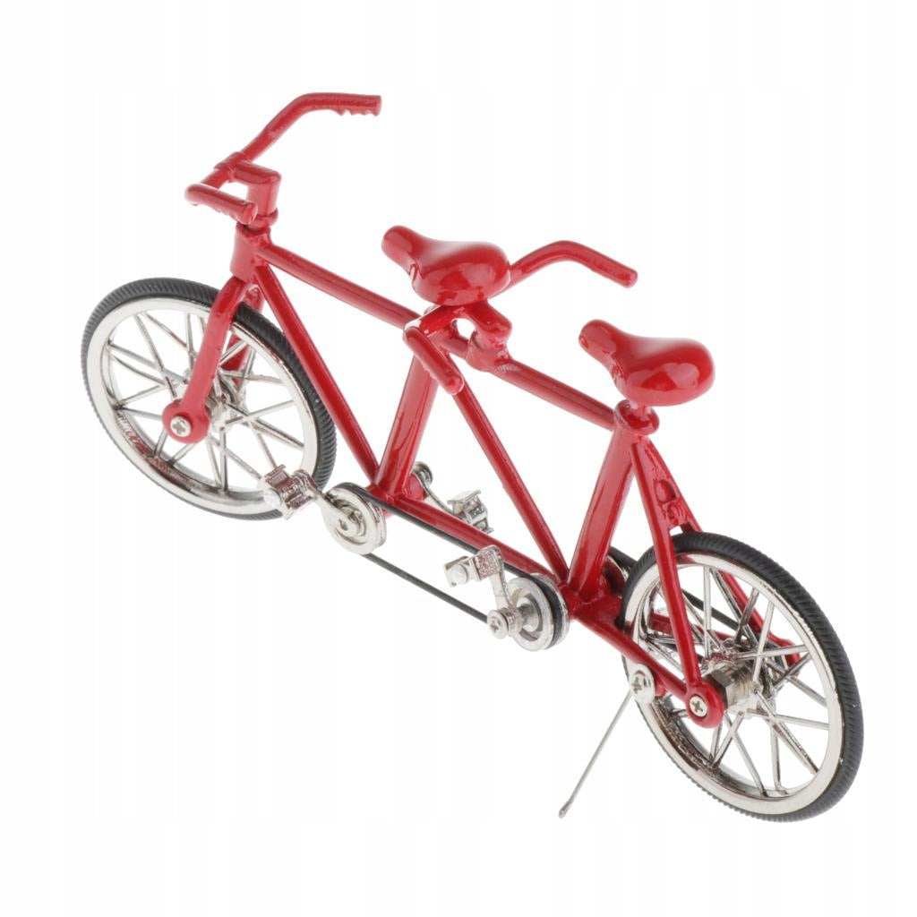 Tandem Bike Model Home Workplace Office Decoration For Men Full Red