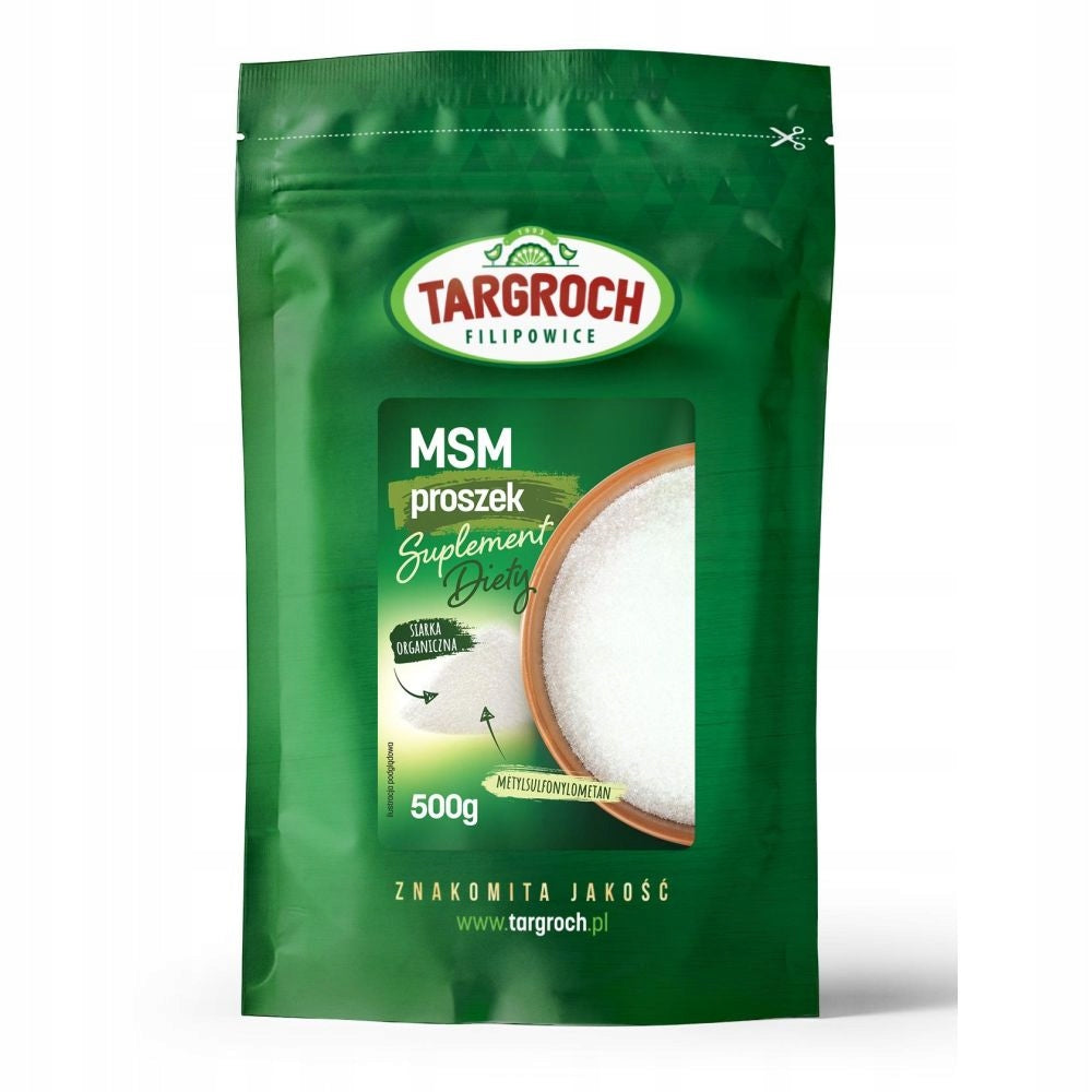 Targroch MSM Organic Sulfur 500g Natural Supplement High Purity Brand Targroch