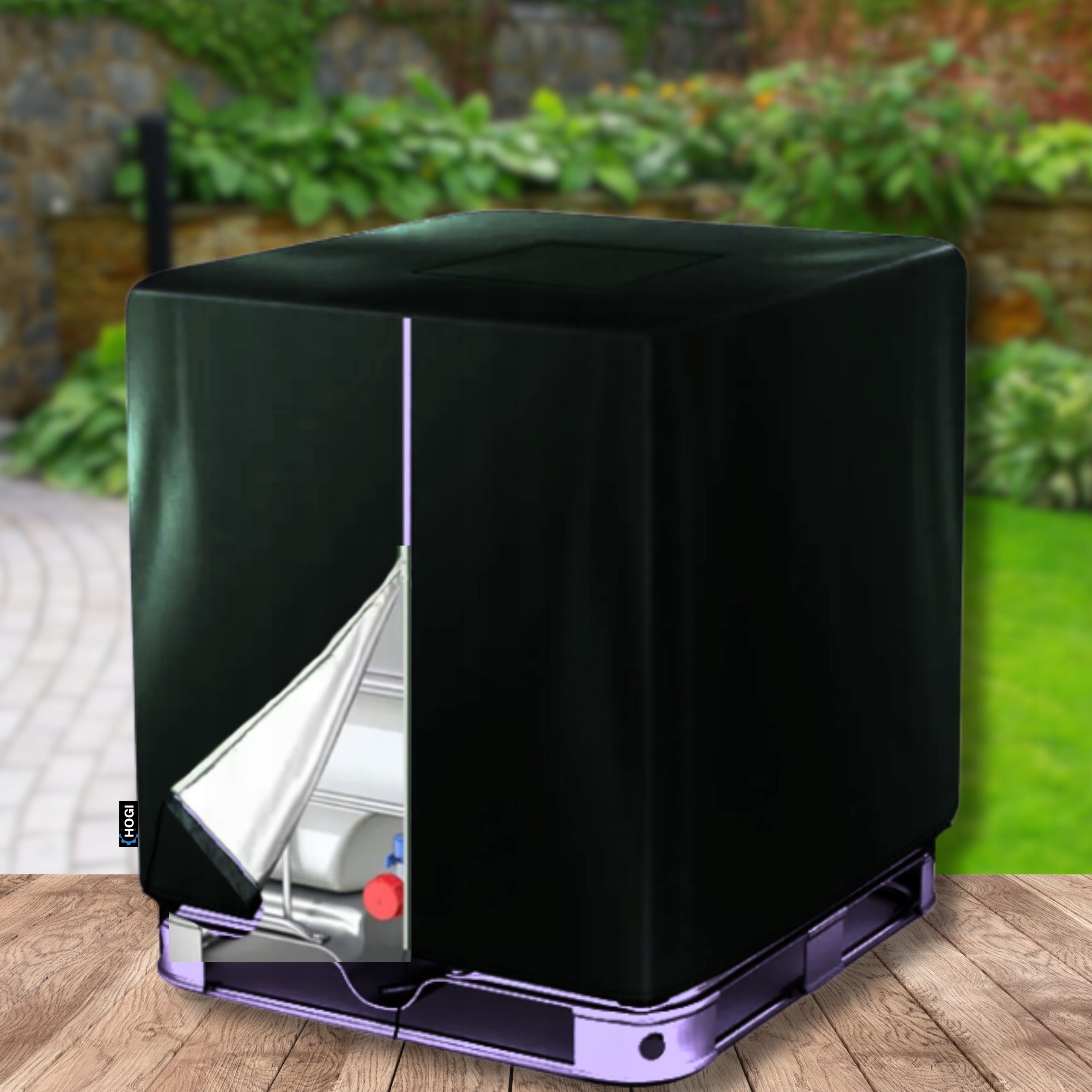 Tarpaulin cover for TANK MAUZER Barrel 1000L Oxford 420d SOLID UV Packaging status original