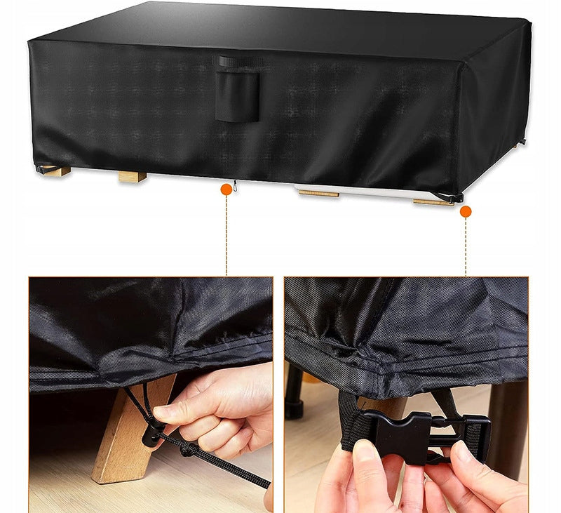 Tarpaulin cover for garden furniture table large waterproof high quality Product height 74 cm