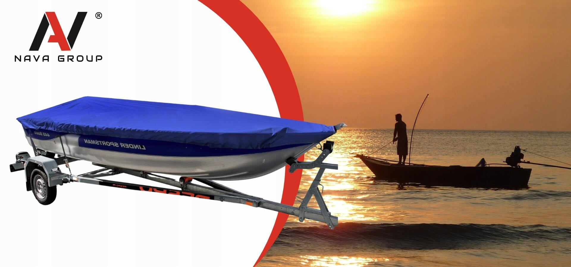 Tarpaulin for Fishing Boat 330-360cm TRANSPORT Cover NAVA GROUP Packaging status original