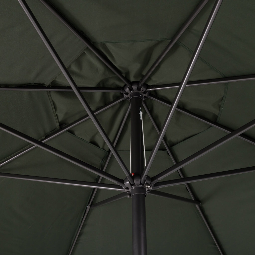 Tarrington House Garden Umbrella Large Folding 4m Aluminum Green Manufacturer no brand