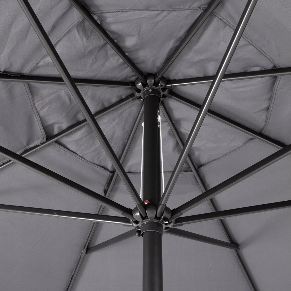 Tarrington House Garden Umbrella Large Folding 4m Aluminum Grey Color gray