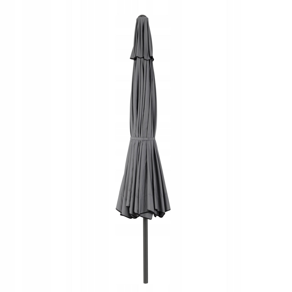 Tarrington House Garden Umbrella Large Folding 4m Aluminum Grey Manufacturer code 206312