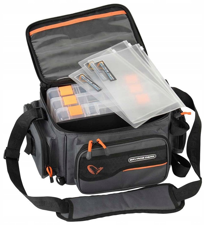 Taška Savage Gear System Box Bag L 18,2 l stříbrná