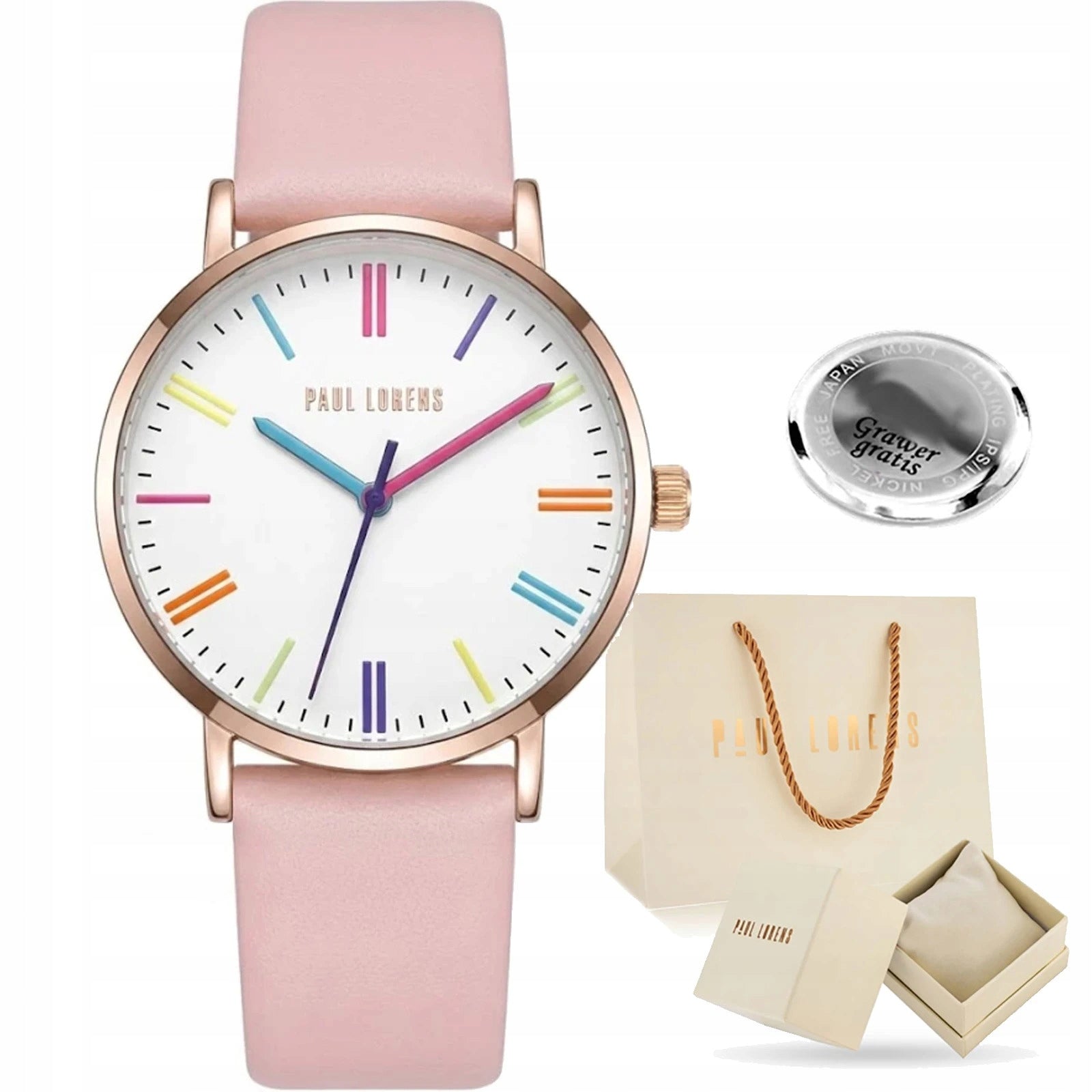 Tasteful women's watch Paul Lorens KALAMA impressive (slim) + ENGRAVING