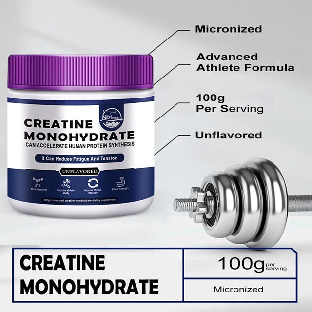 Tasteless creatine monohydrate, 100 grams, powder, muscle building, health Packaging status original