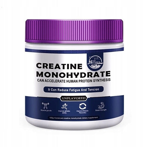 Tasteless creatine monohydrate, 100 grams, powder, muscle building, health