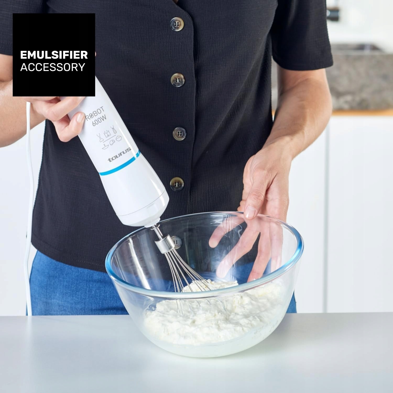 Taurus Robot 600 Plus Inox hand blender set, 20 degrees Brand Taurus