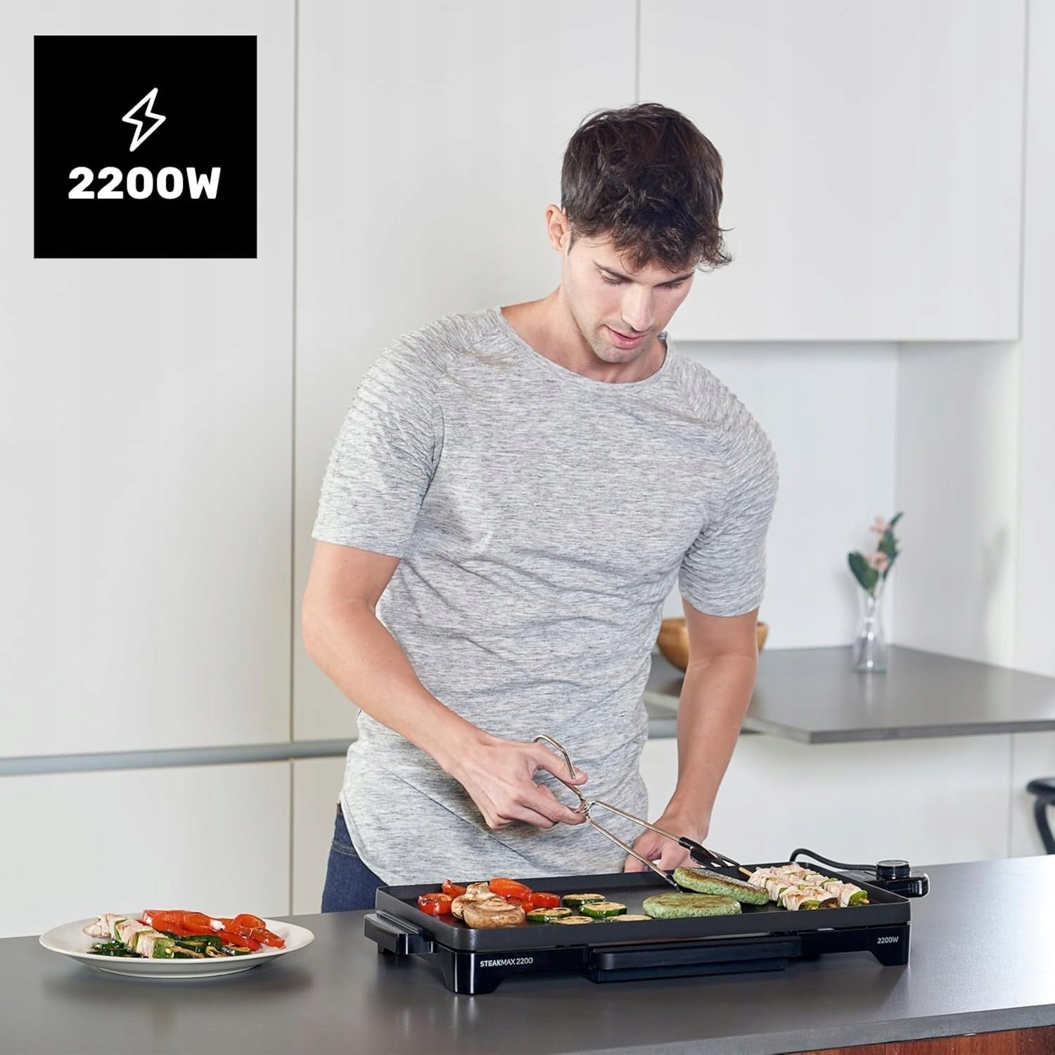 Taurus Steakmax 2200 electric grill 2200W 49x27cm non-stick tray Brand Taurus
