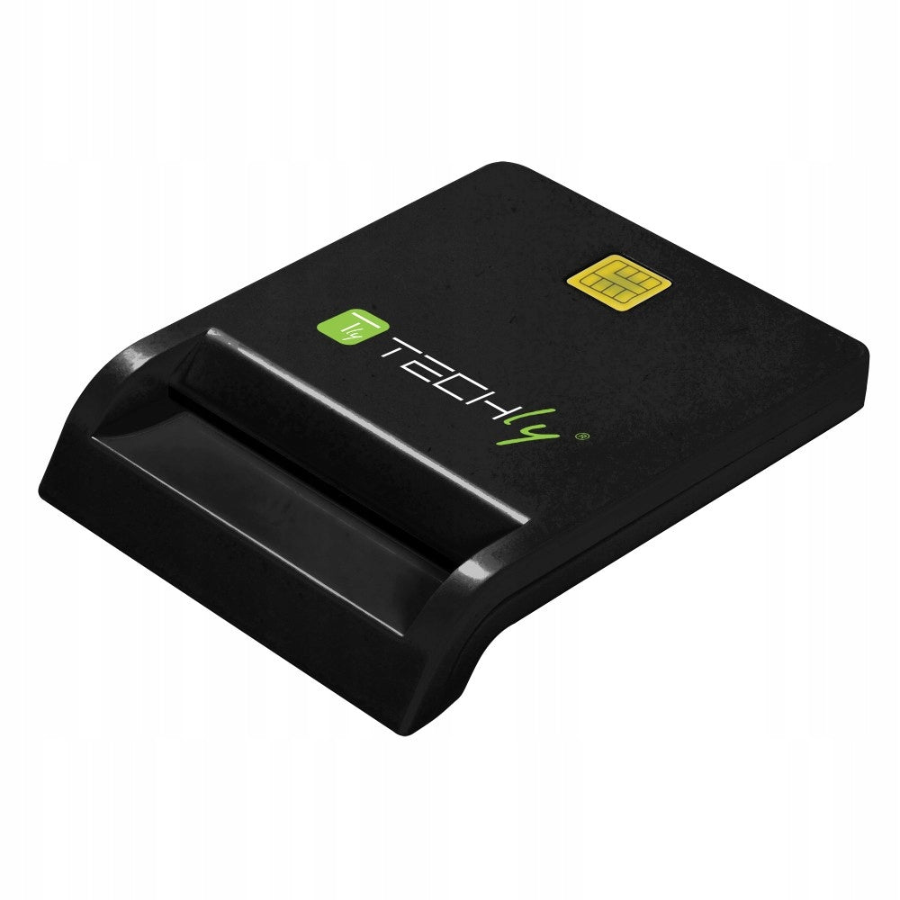 Techly I-CARD CAM-USB2TYC USB 2.0 Chip Card Reader Black Product weight with unit packaging 0.102 kg