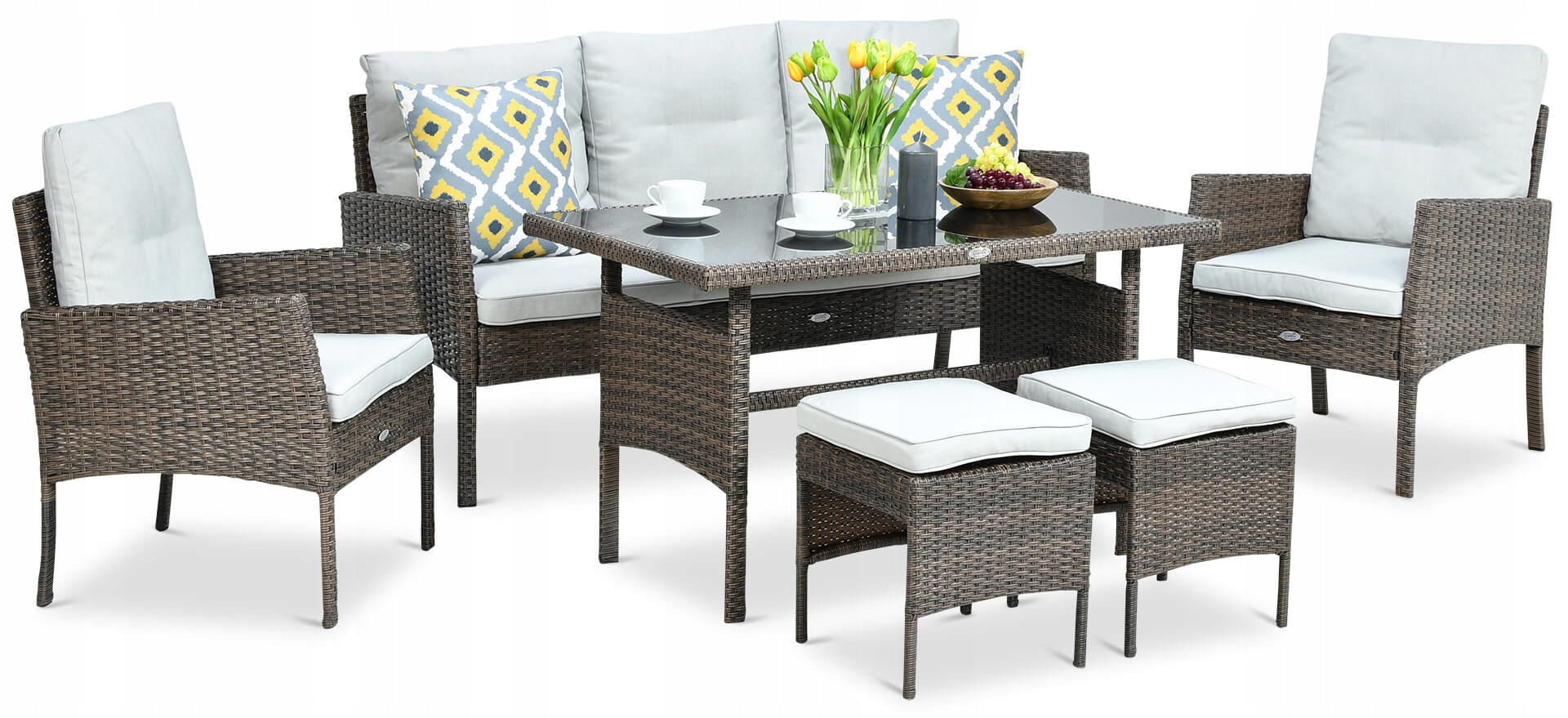 Technorattan CORTINA Garden Furniture Set Number of items in the set 6
