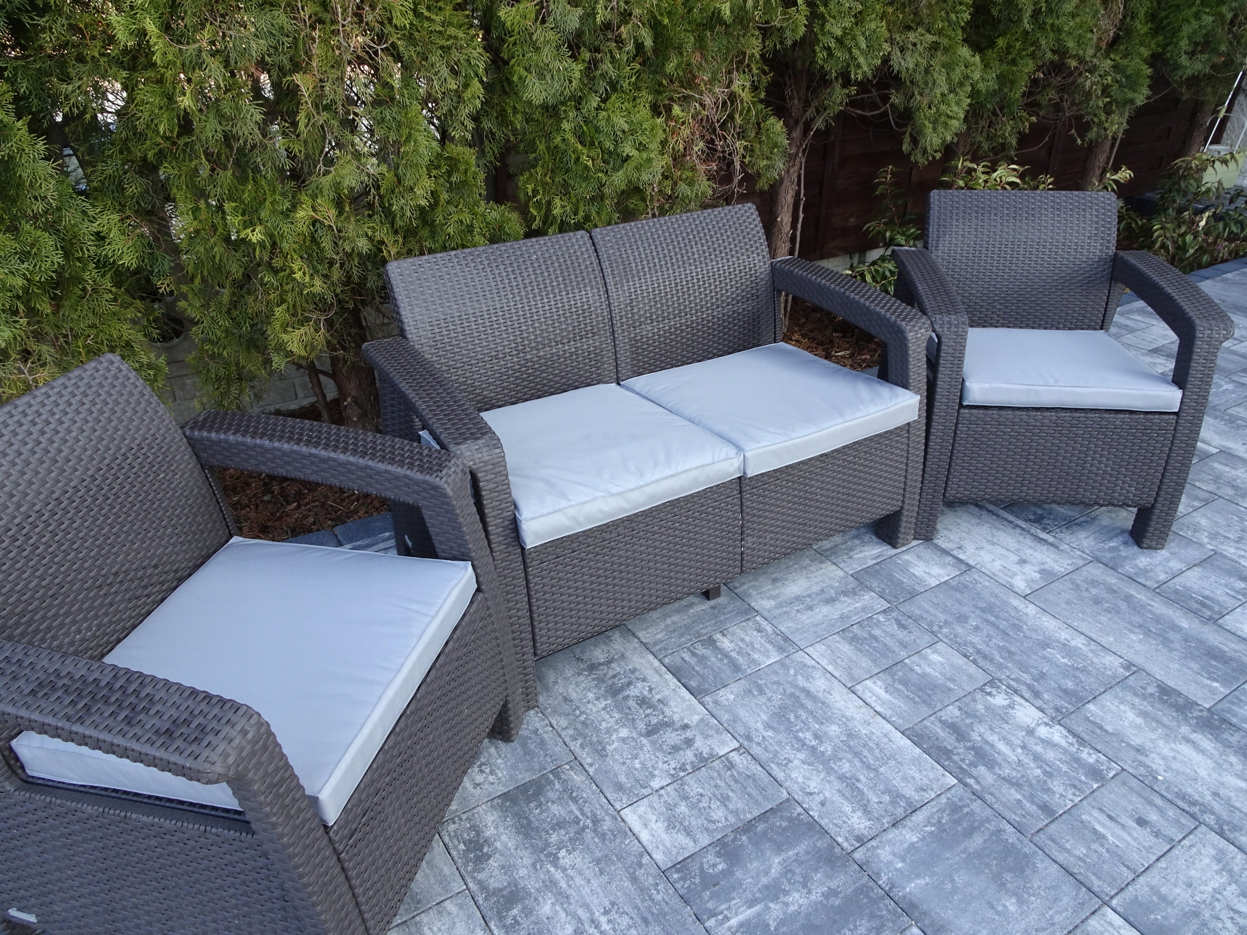 Technorattan cushions, set of 4 GRAY Manufacturer code TECH02
