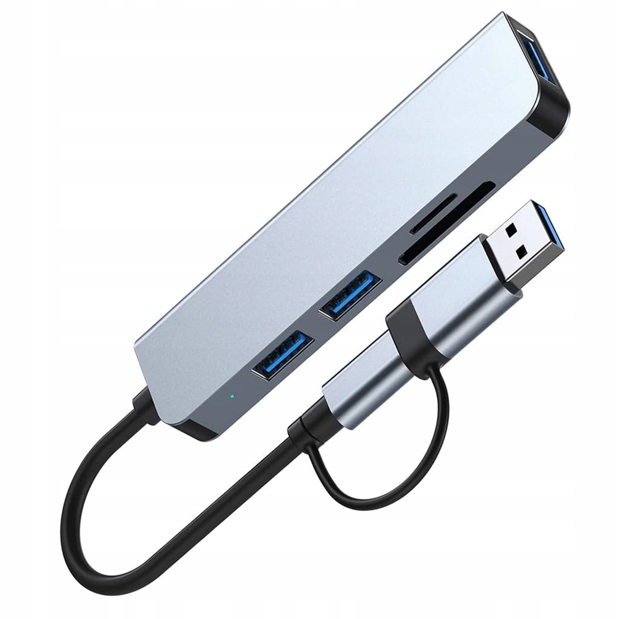 Techsuit DataBridge 5 in 1 (H7) Docking Station - USB, Type-C to USB 3.0, Manufacturer no brand