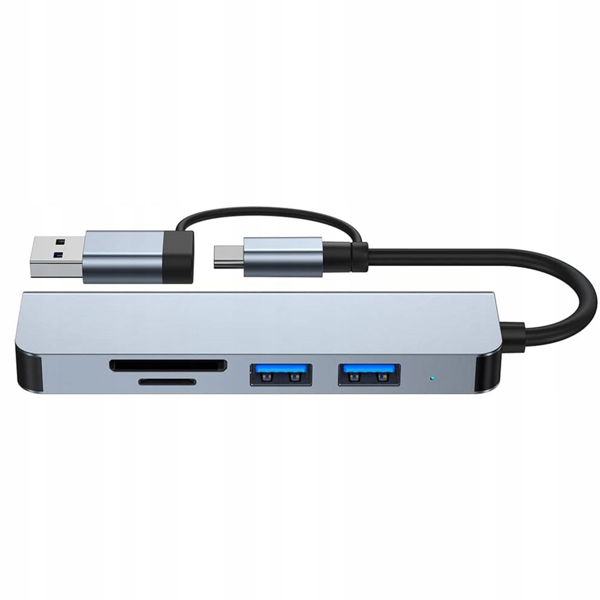 Techsuit DataBridge 5 in 1 (H7) Docking Station - USB, Type-C to USB 3.0, Packaging status original