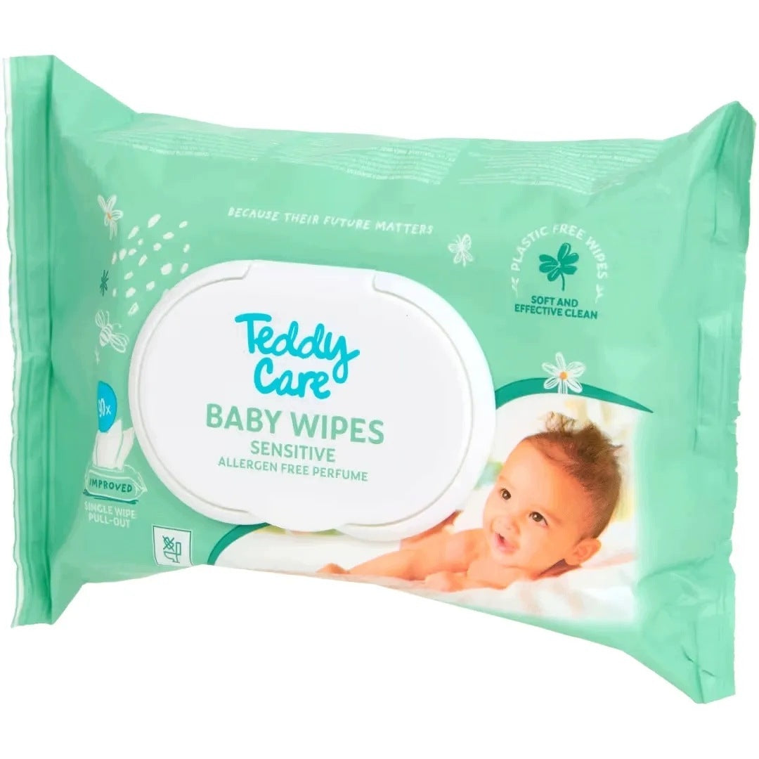 Teddy Care Sensitive 90x Baby Wipes