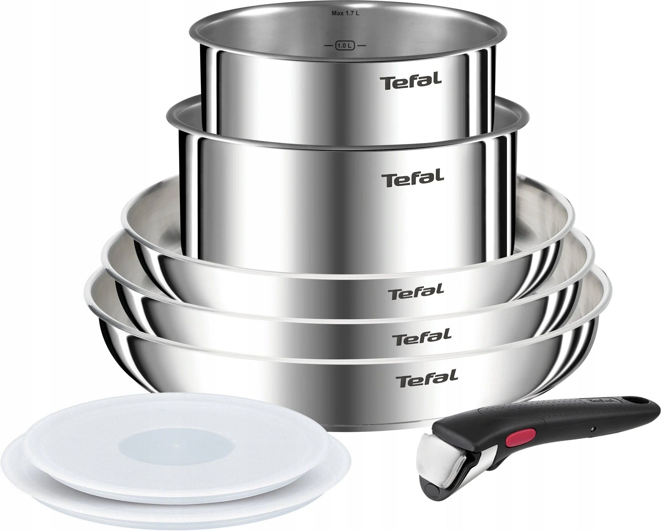 Tefal Emotion L8968S04 Steel Cookware Set 8 pcs.