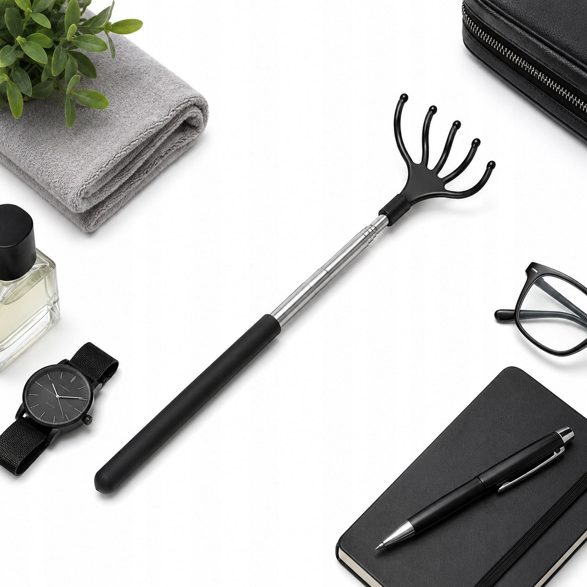 Telescopic Back Scratcher Massager 63 cm Stretched Steel