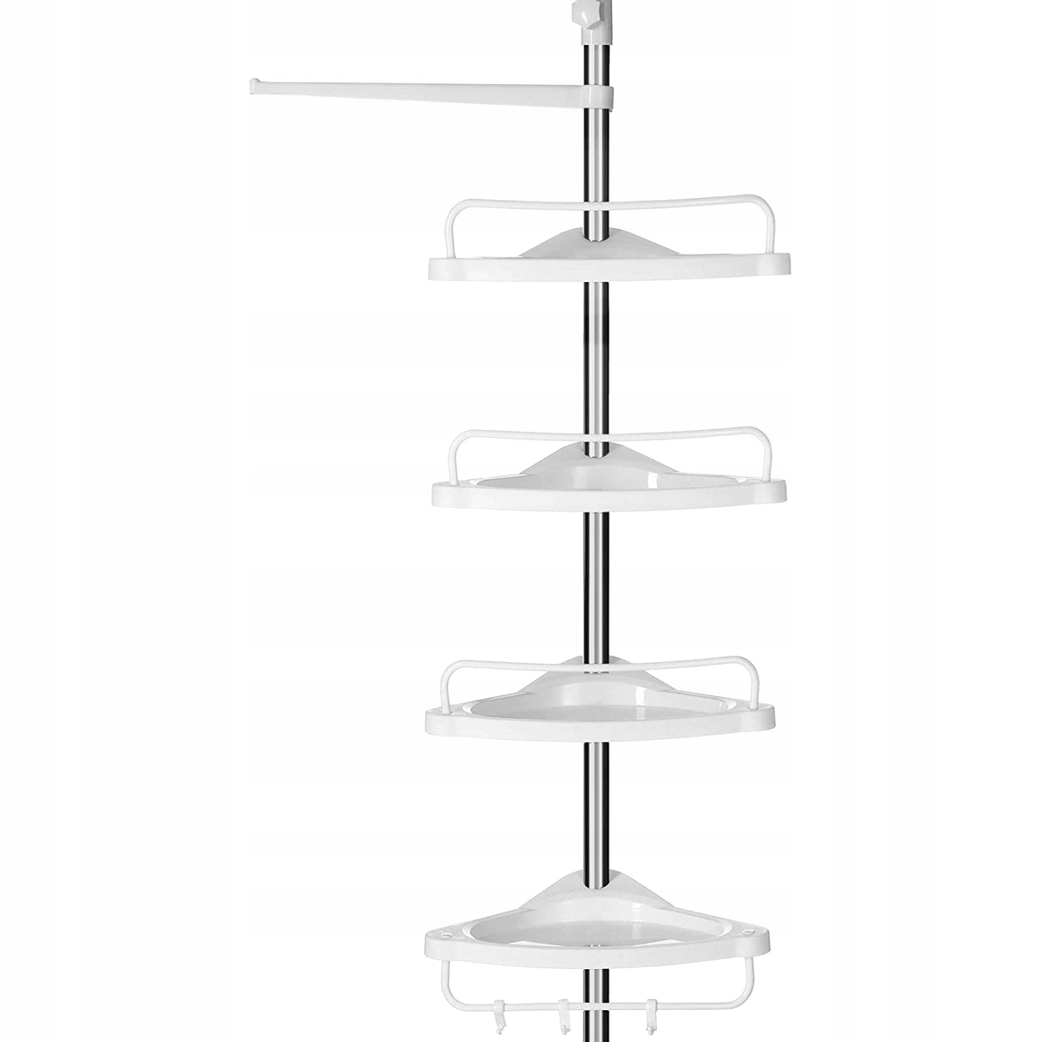 Telescopic Bathroom Hanging Shelf for Bathroom - White