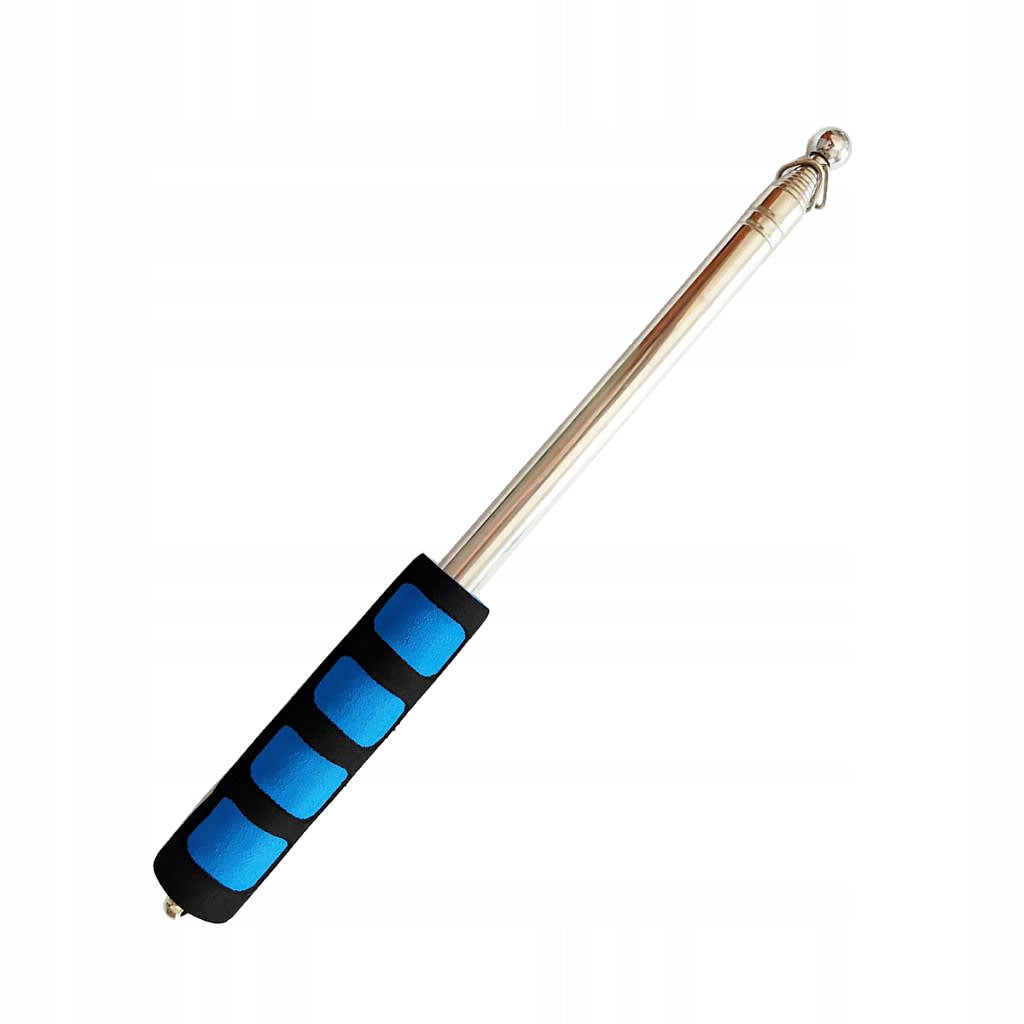 Telescopic Flagpole, Stainless Steel Flagpole, Flag Pole, Hand 1.6m L Blue