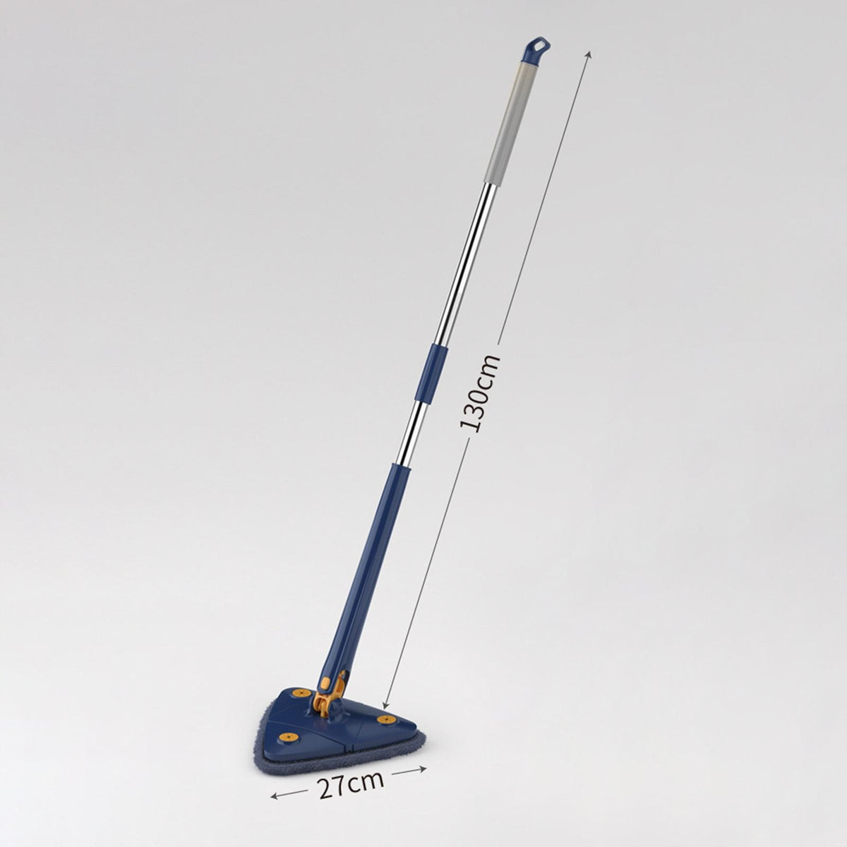 Telescopic Flat Cleaning Mop with Microfiber Pad Reusable Washable 360 Blue Model Triangle Floor Mop with Washable Microfiber Pad