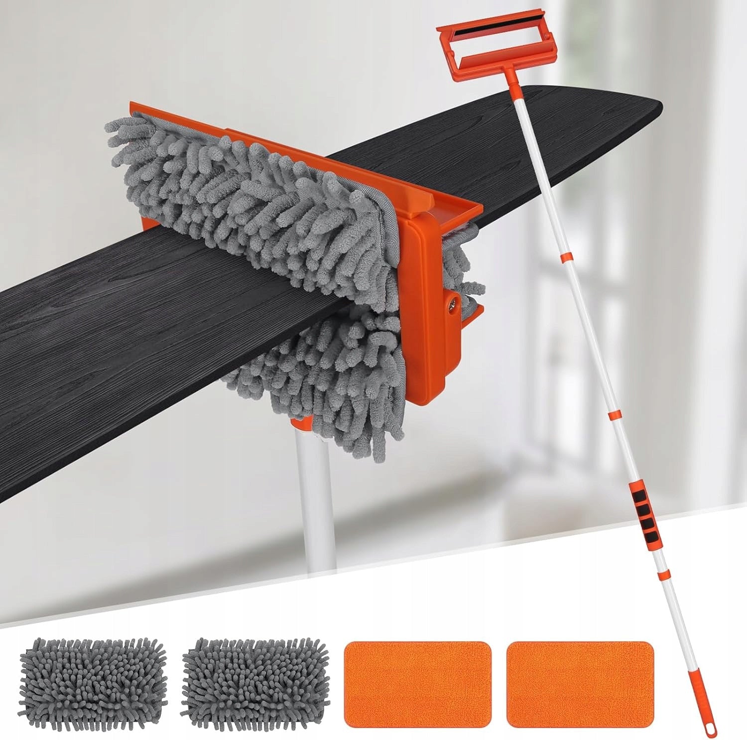 Telescopic Mop 2in1 Chenille Microfiber for Floor Walls 159 cm