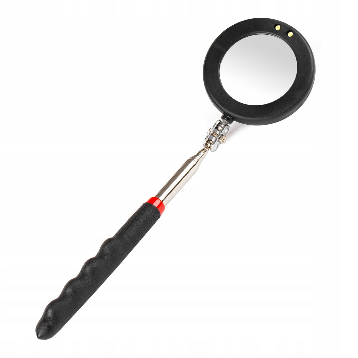 Telescopic inspection mirror with LED lamp AMIO-02840