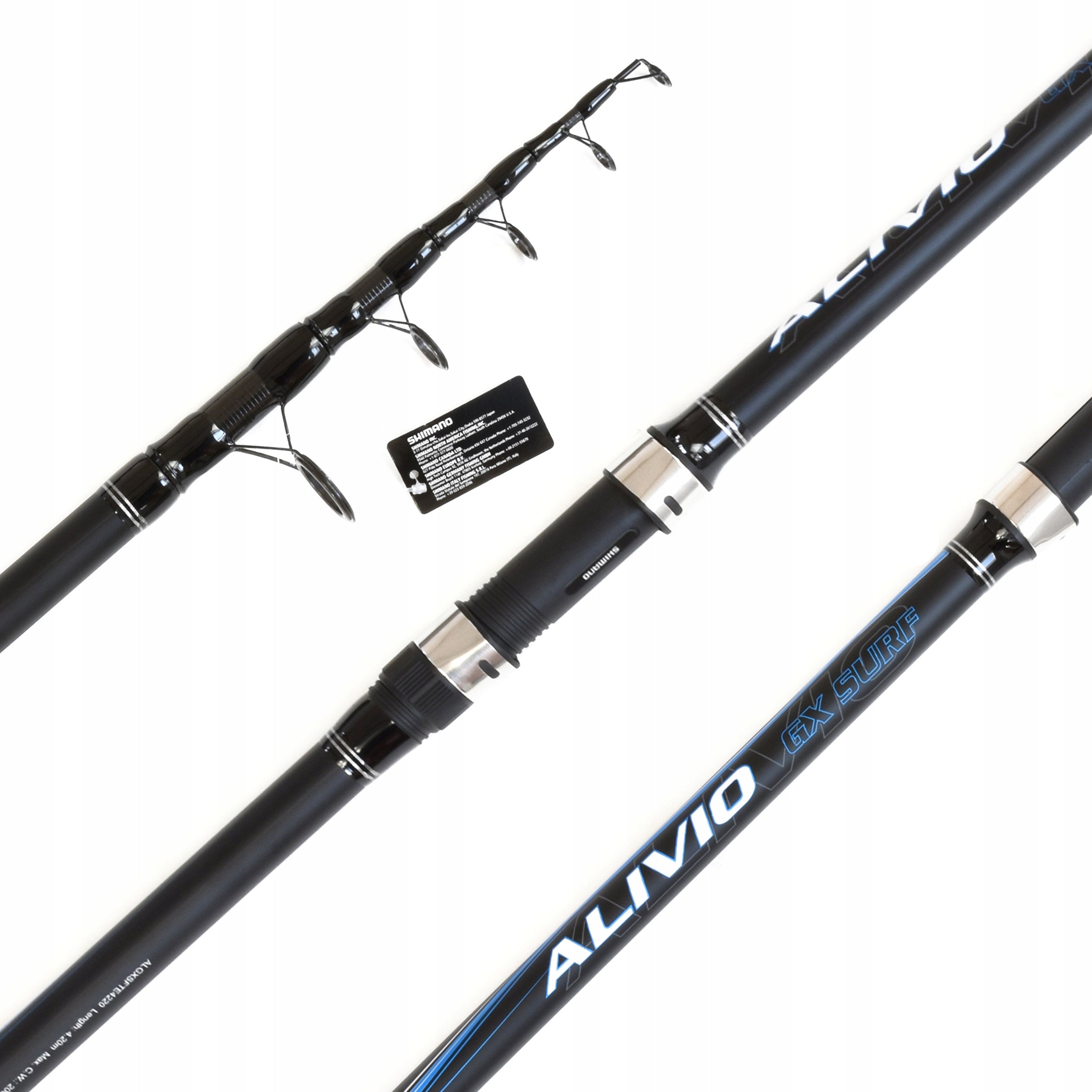 Telescopic surfcasting rod Shimano Alivio GX Surf Tele 4.20m 0-200g Packaging status original