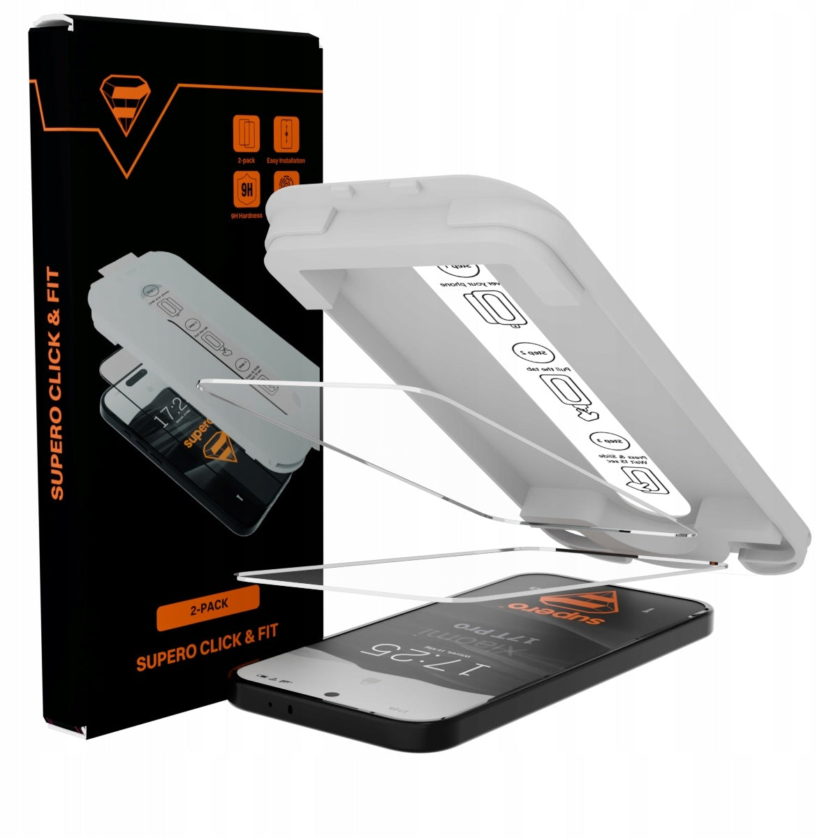 Tempered glass for Xiaomi 17T Pro glass with protective applicator 9h, 2 pcs
