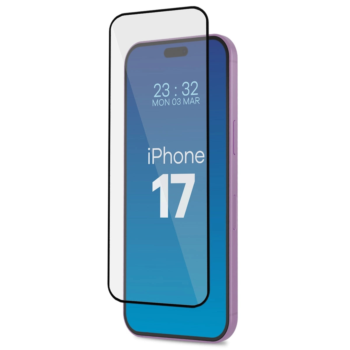 Tempered glass for iPhone 17, Bizon, fast with applicator, 2 pieces Manufacturer code łatwa aplikacja ramka aplikacyjna BGAP2EIP17