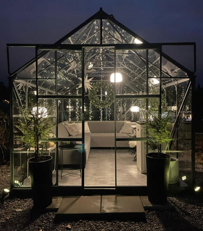 Tempered glass greenhouse S2020 Lams Laurus 9,7m2 dimensions 2,55x3,79m Manufacturer code 783872