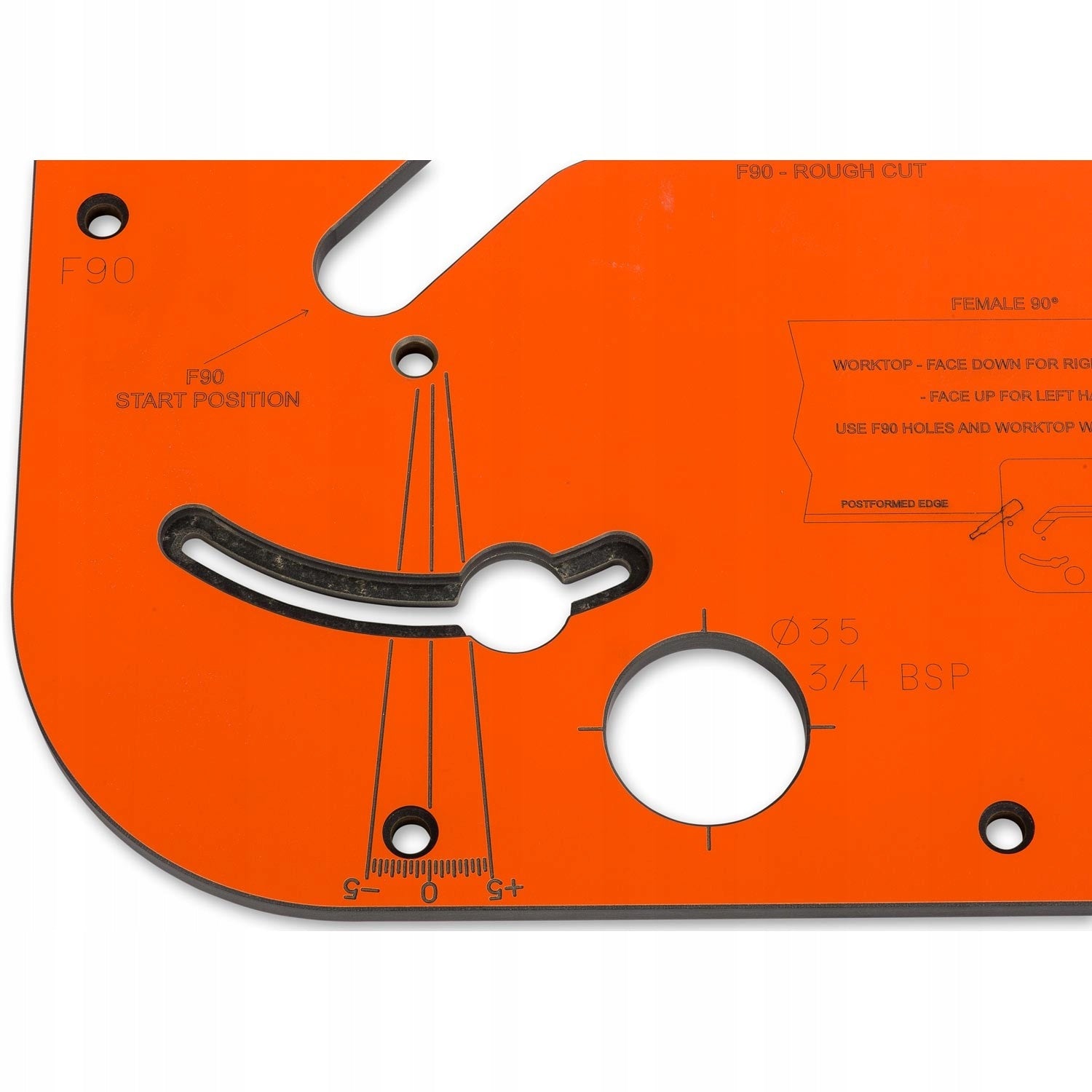 Template for connecting UJK countertops Milling machine type plunge