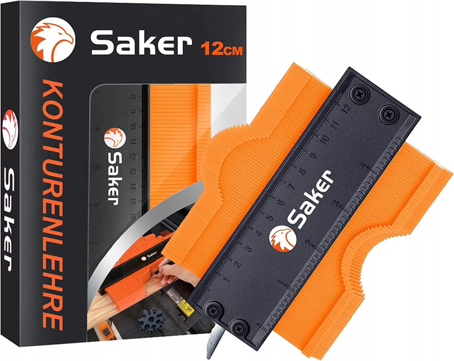 Template for contours shape template SAKER 12cm - precision work