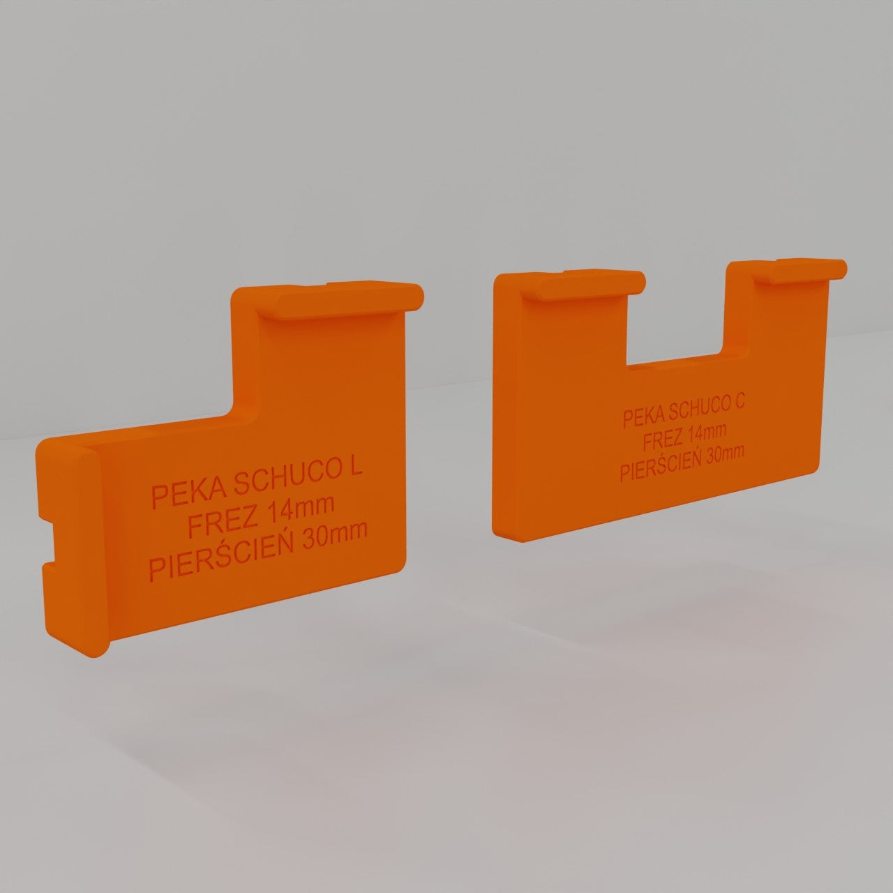 Template for milling trough handles Schuco Peka Gola L and C 14/30 Brand no brand